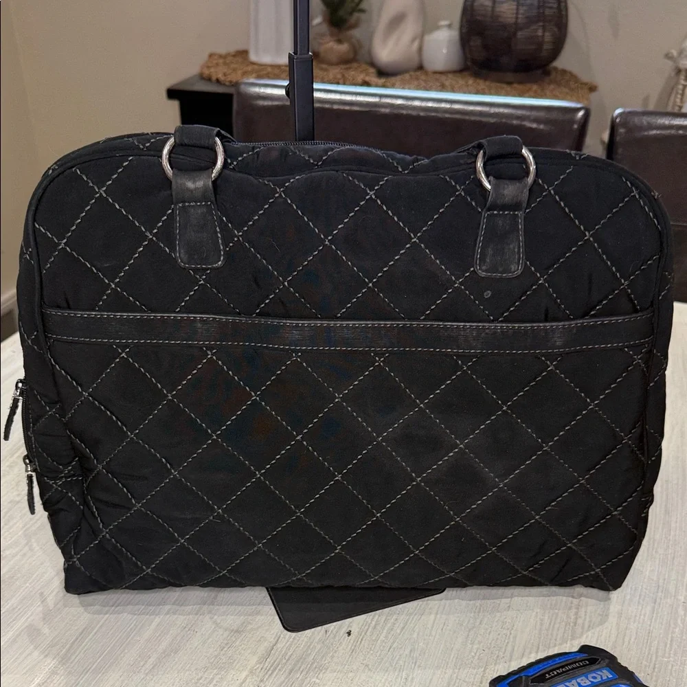 Vera Bradley Black Quilted Laptop Bag